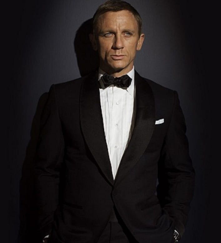 James Bond played by Daniel Craig