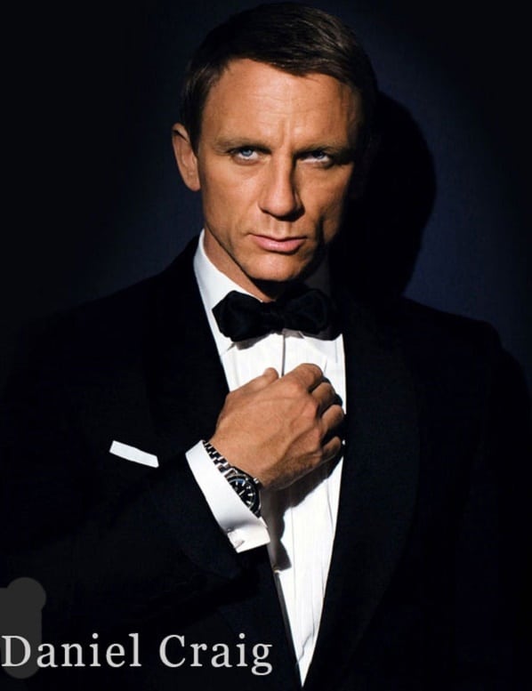 James Bond played by Daniel Craig