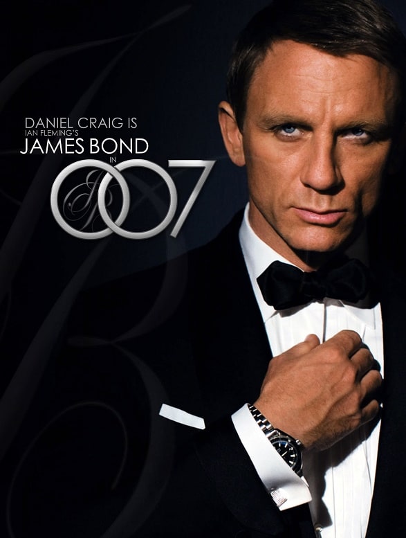 James Bond played by Daniel Craig