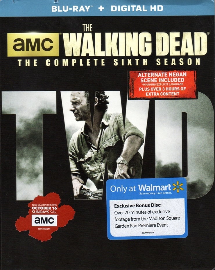 The Walking Dead: The Complete Sixth Season Blu-ray