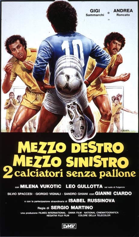 Mezzo destro mezzo sinistro - 2 calciatori senza pallone