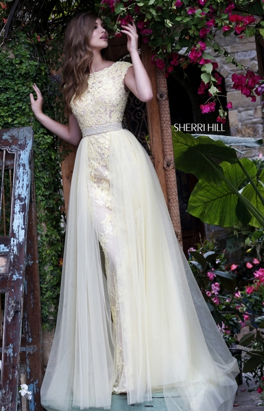 Yellow PROM PARTY DRESSES SHERRI HILL 11288 DRESSES 2016