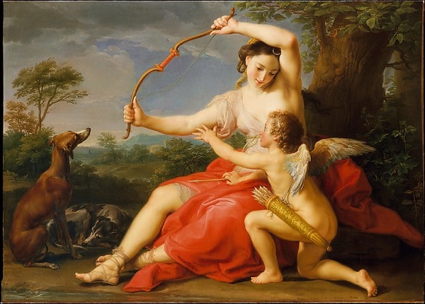 Pompeo Batoni: Diana and Cupid Pompeo Batoni: Diana and Cupid