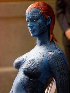 Raven / Mystique (Rebecca Romijn & Jennifer Lawrence)