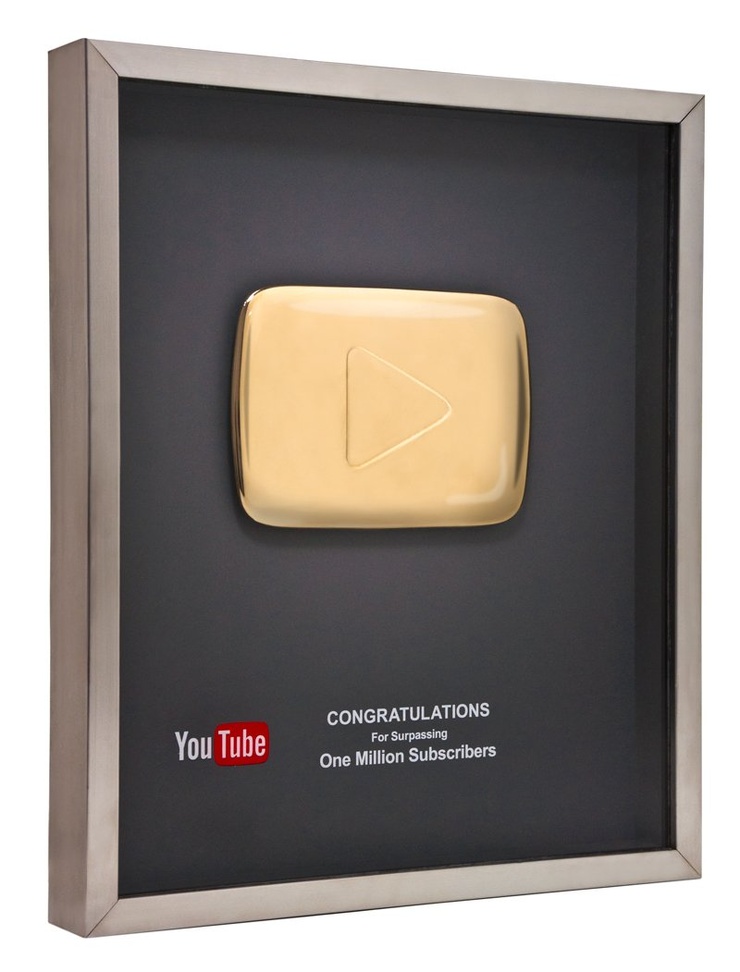 YouTube Gold Play Button