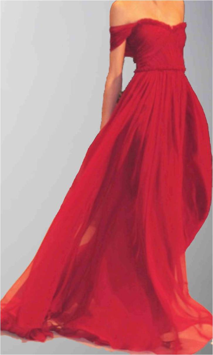 Flowing Floor Length Sexy Off Shoulder Red Formal Dress KSP277