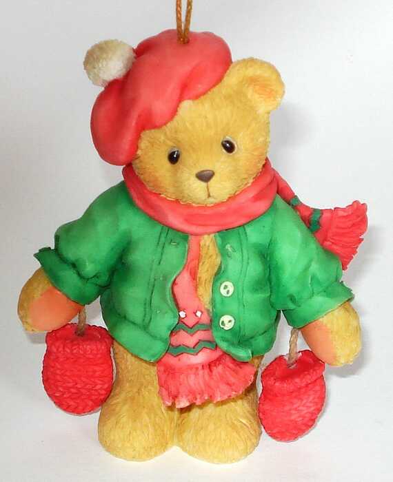 Cherished Teddies - Ornament (Bear with Dangling Mittens)