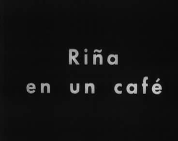 Riña en un café