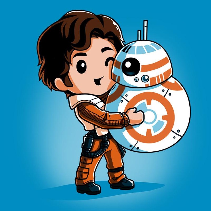 Poe and BB-8 Best Friends in the Galaxy T-Shirt