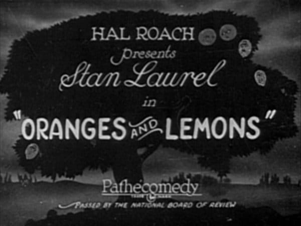 Oranges and Lemons                                  (1923)