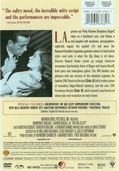 The Big Sleep (Snap case)