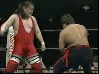 Shinya Hashimoto & Tadao Yasua vs. Tamon Honda & Masao Inoue (4/18/01)