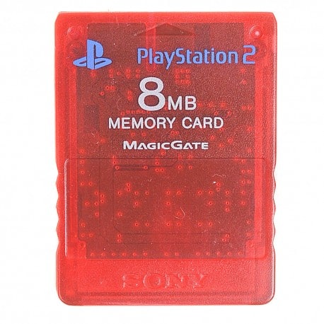 PS2 8MB Memory Card - Red