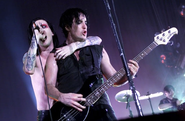 Live on stage with Marilyn Manson