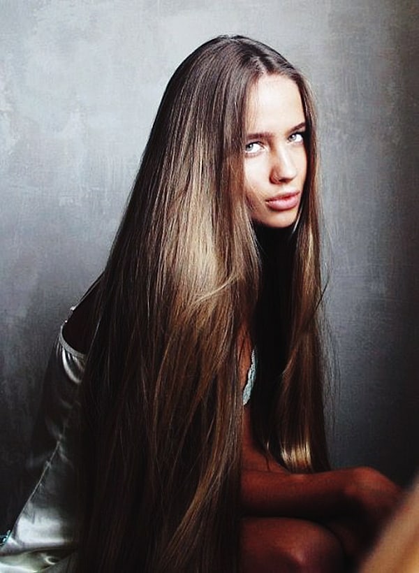 Дана соколова с длинными волосами фото