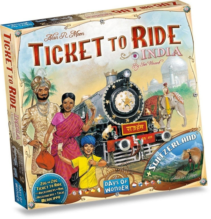 Ticket to Ride Map Collection: Volume 2—India & Switzerland