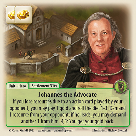 The Rivals for Catan: Johannes the Advocate