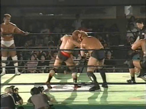 Jun Akiyama, Akitoshi Saito, & Makoto Hashi vs. Yoshihiro Takayama, Shinya Makabe, & Takashi Sugiura (7/1/03)