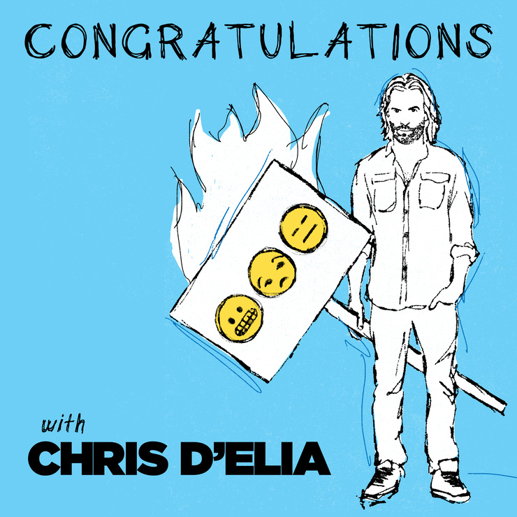 Congratulations with Chris D'Elia