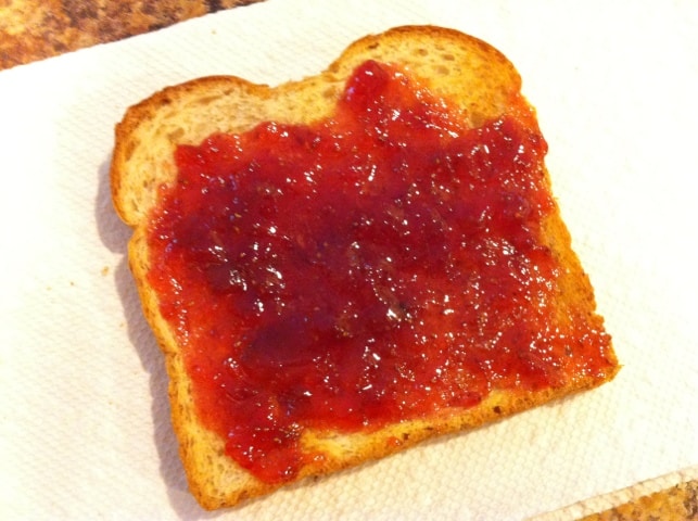 Toast with Strawberry jam