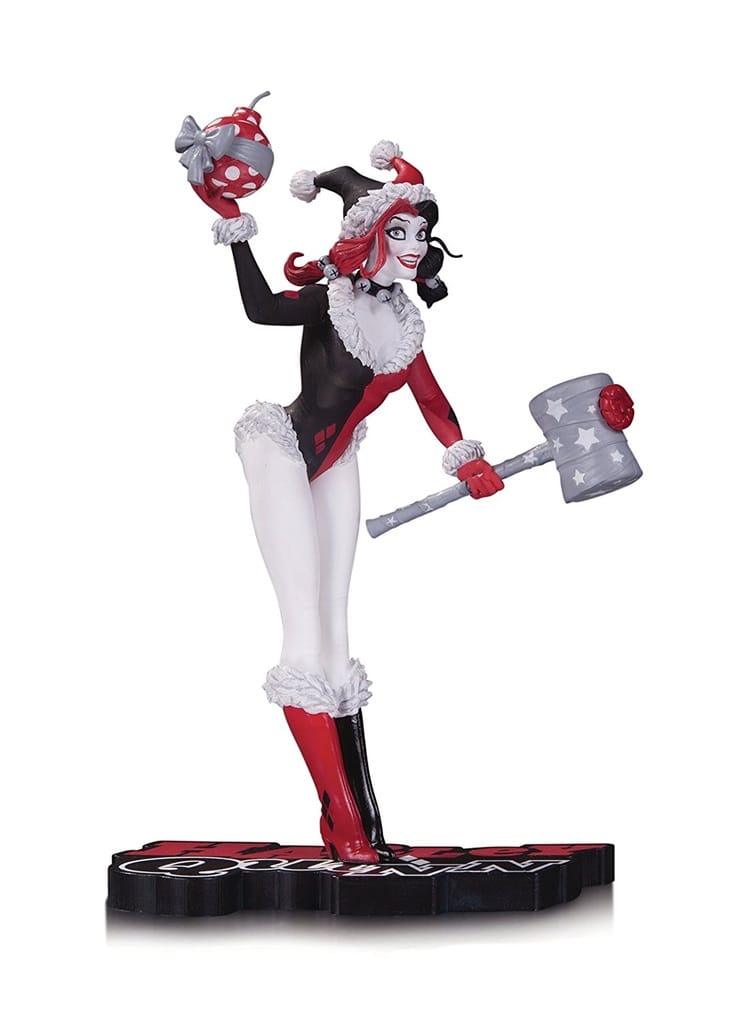 DC Collectibles Harley Quinn: Red, Black and White Holiday Statue