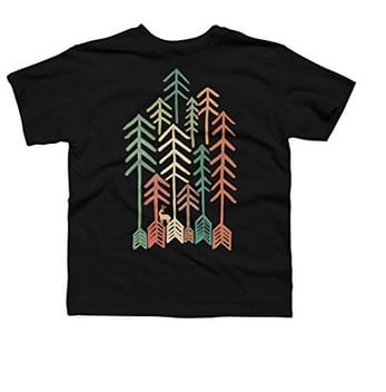 Design By Humans Wilderness Boy's Youth Graphic T Shirt