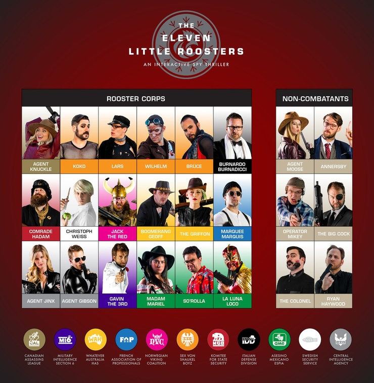 The Eleven Little Roosters