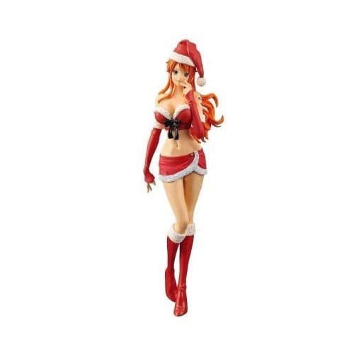 One Piece G&G Glitter & Glamours Nami Christmas Santa Claus Costume Style Figure Red