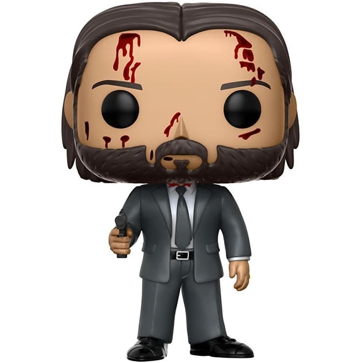 Funko Pop! Movies: Bloody John Wick Chapter 2 Limited Chase Variant Vinyl Figure (Bundled with Pop BOX PROTECTOR CASE)