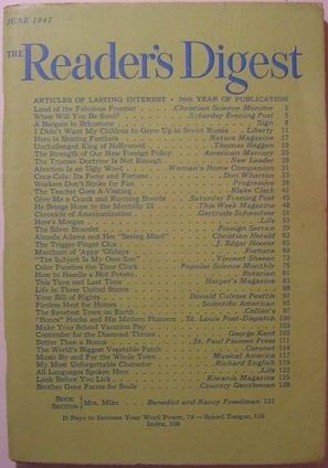 Reader's Digest June 1947