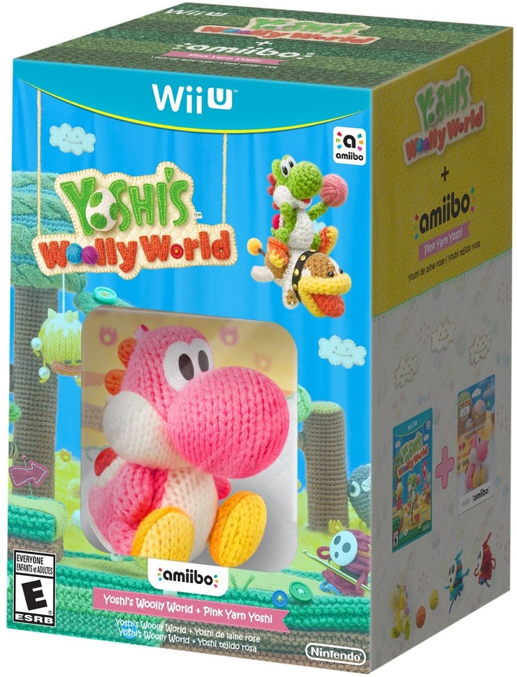 Yoshi's Woolly World + Pink Yarn Yoshi amiibo