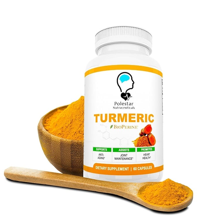 Brainikus Turmeric Curcumin with BioPerine (60 Capsules, 30 day supply)