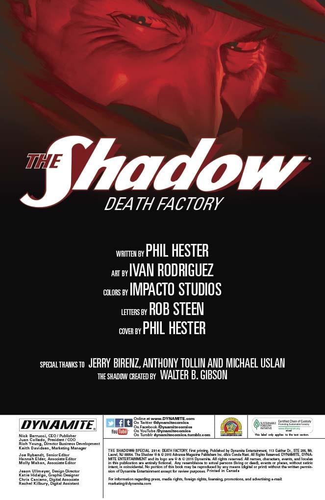 The Shadow Special 2014: Death Factory