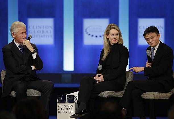 Bill Clinton, Elizabeth Holmes, Jack Ma