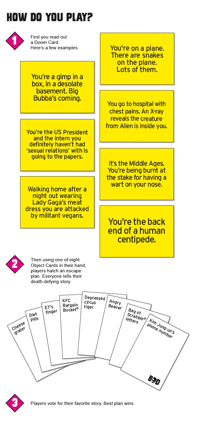 Picture of Bucket of Doom The DeathDodging Party Game