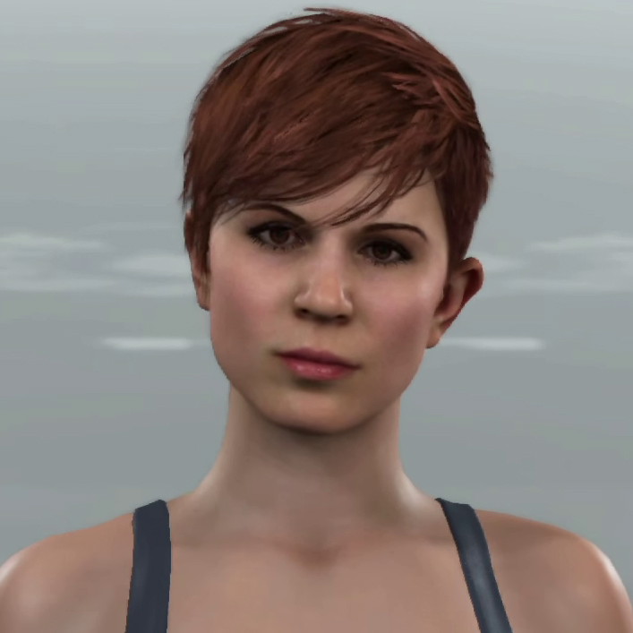 Brown-haired Traci