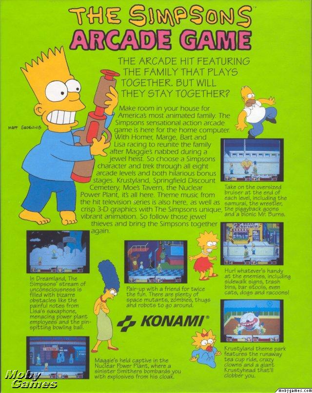 The Simpsons Arcade Game