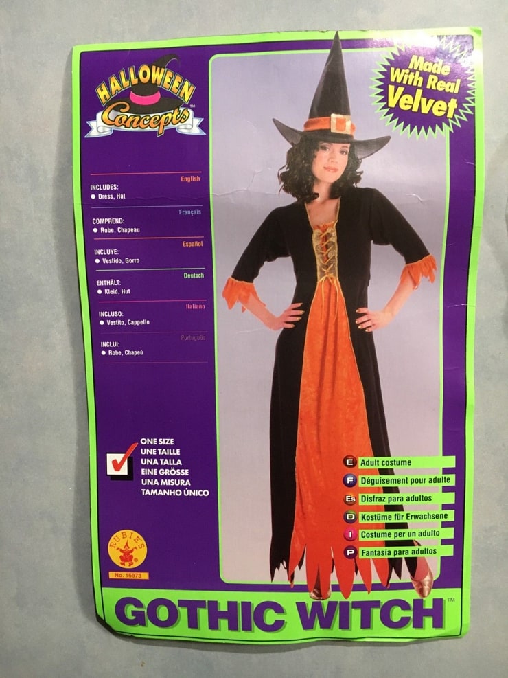Picture of Adult Gothic Witch Standard Size Halloween Costume