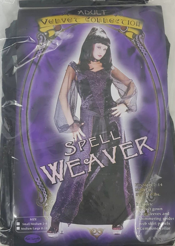 Spellweaver Witch Velvet collection womens adult purple black halloween costume