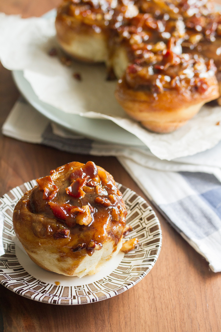 Gooey Fluffy Bacon Sticky Buns