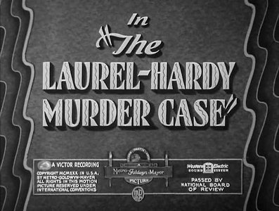 The Laurel-Hardy Murder Case