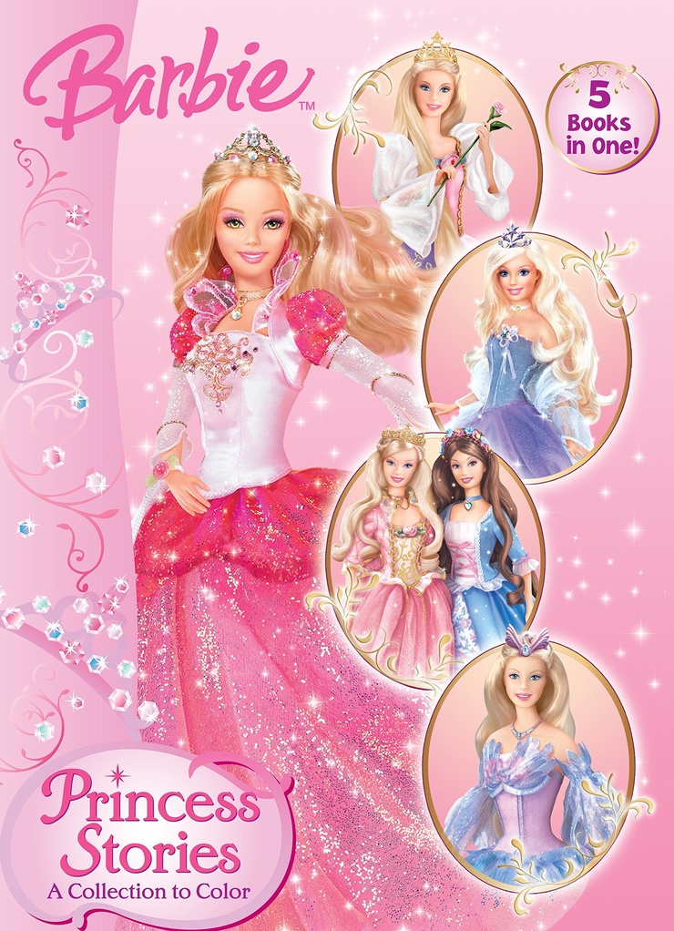Barbie: Princess Stories - A Collection to Color (Jumbo Coloring Book)