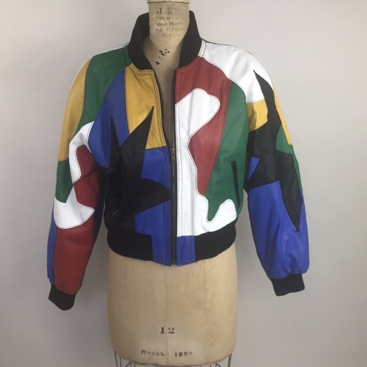 Club 66 Multi Colour Leather Jacket