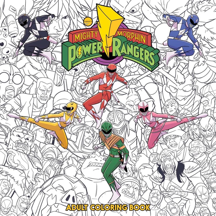 Mighty Morphin Power Rangers: Adult Coloring Book