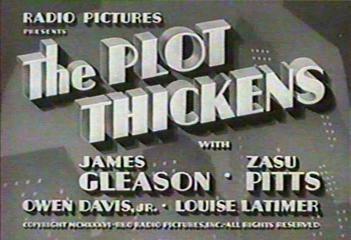 The Plot Thickens                                  (1936)