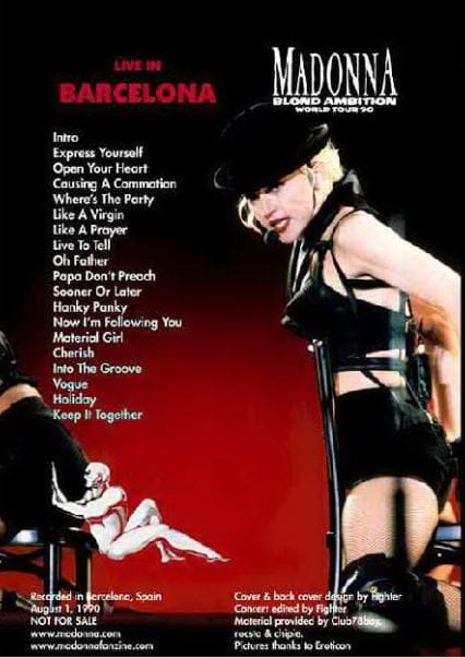 Picture Of Madonna Live Blond Ambition World Tour From Barcelona Olympic Stadium