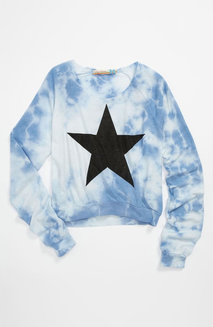 Vintage Havana Tie Dye Star Sweater (Big Girls) | Nordstrom