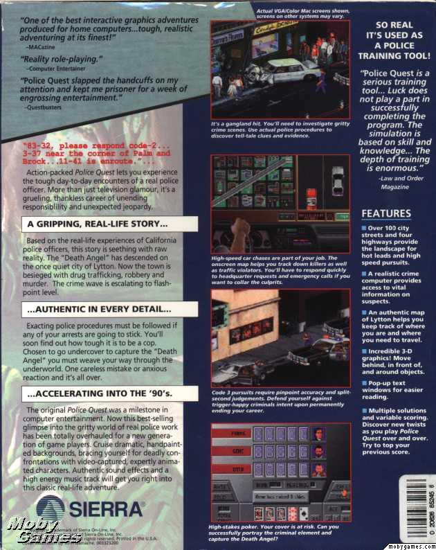 Police Quest: In Pursuit of the Death Angel [VGA]