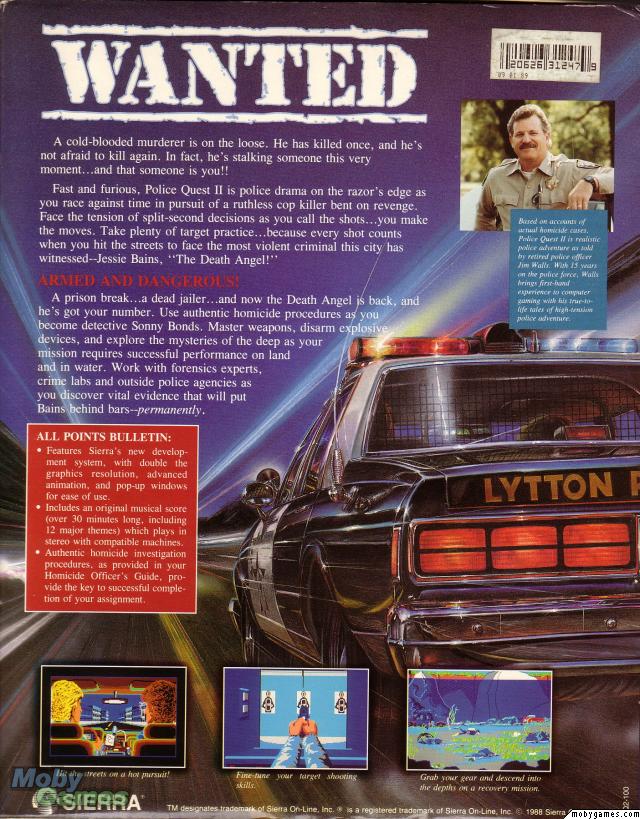 Police Quest 2: The Vengeance