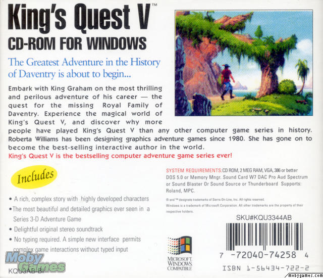 King's Quest V: Absence Makes the Heart Go Yonder!